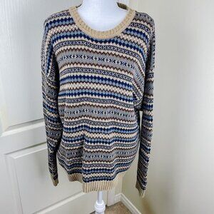 Vintage Aeropostale Thick Knit Chunky Oversized Crosby Grandpa Christmas Sweater